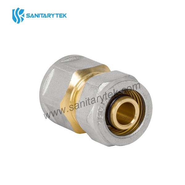 Female straight fitting for multilayer