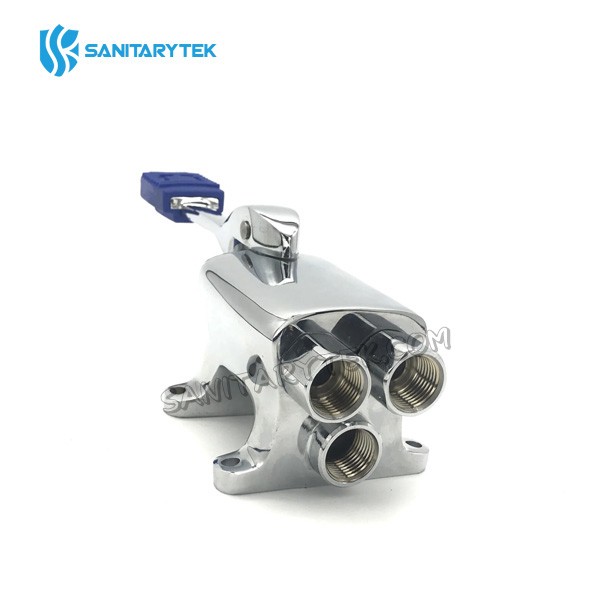 Floor mounted single pedal progressive mixer