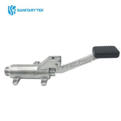 Foot operated tap with one pedal