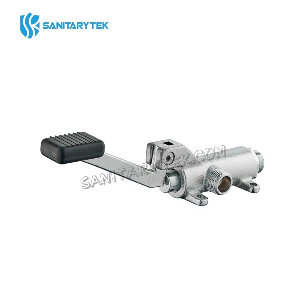 Foot operated tap with one pedal