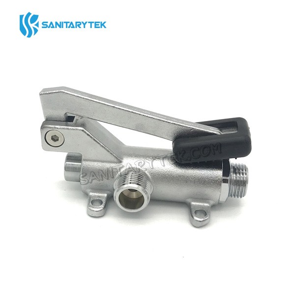 Foot operated tap with one pedal