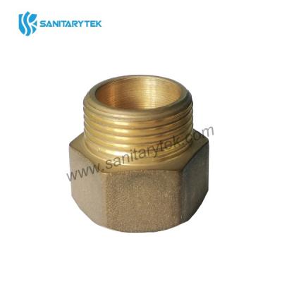 Hexagonal brass equal bushing M/F