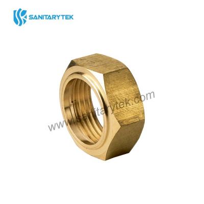 Hexagonal brass nut female