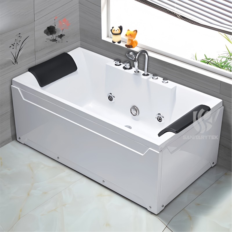 Rectangle Hydromassage Bathtub