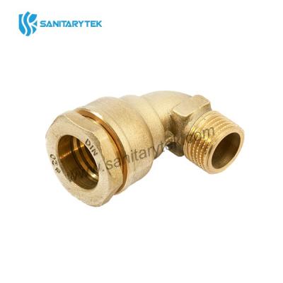 Male elbow coupler PE-M