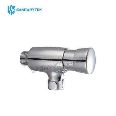 Manual press urinal push button water saving flush valve