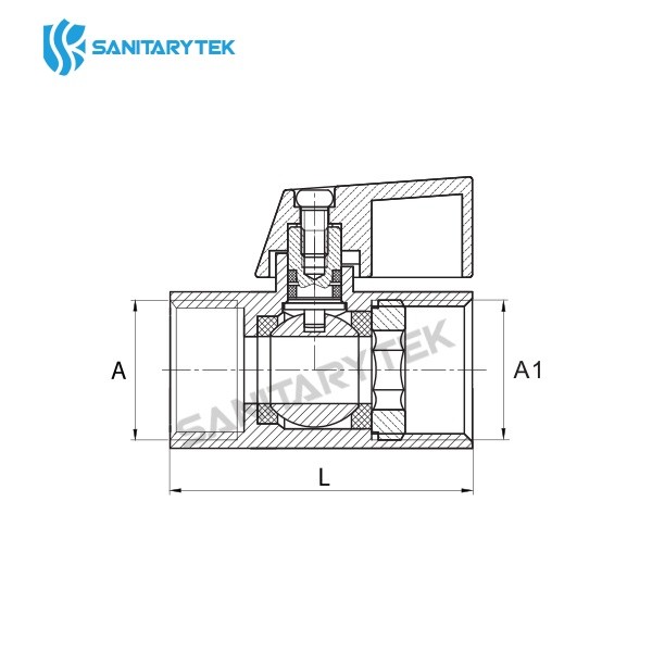 Mini ball valve,F/F thread - Image 4