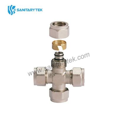 Nickel plated cross fitting