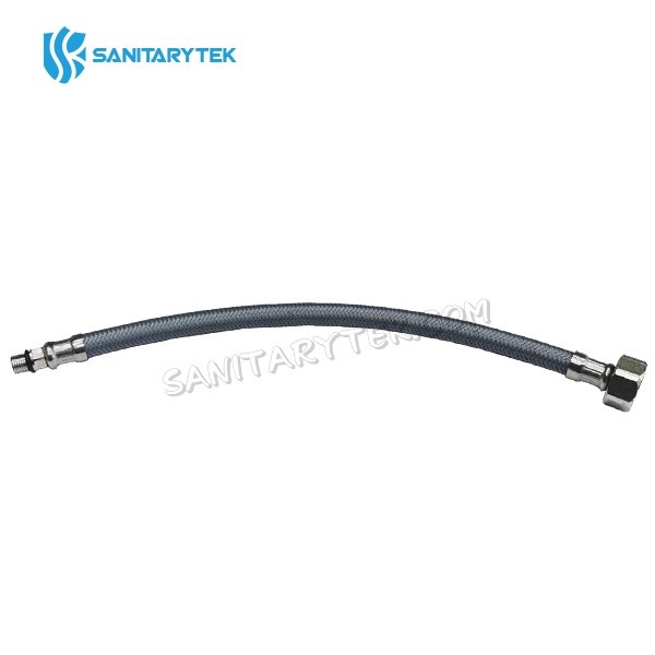 Nylon braided flexible hose with long tip