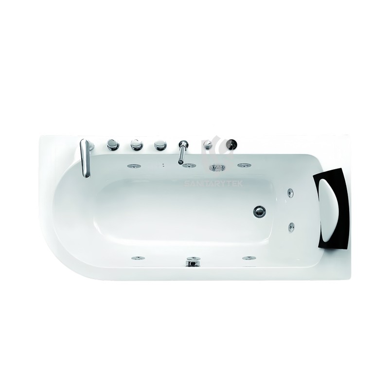 One Person Whirlpool Massage Rectangular Bathtub - Image 3