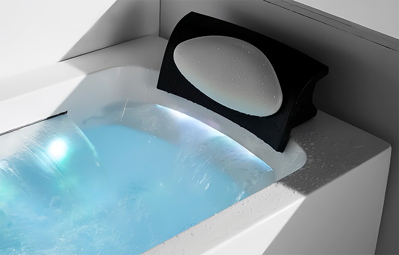 One Person Whirlpool Massage Rectangular Bathtub - Image 5