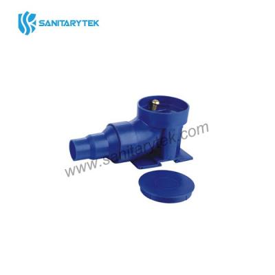 Plastic box for elbow fitting 105°