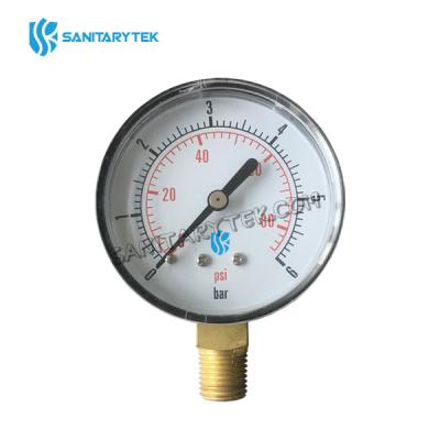Pressure gauge with bottom connection, ABS case