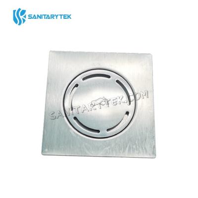 Round pop up foot floor drain for bathroom
