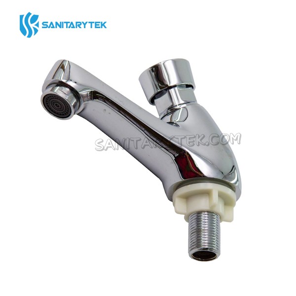 Self closing pillar tap (delayed action basin tap)