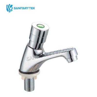 Self closing water saving tap time delay basin sink faucet