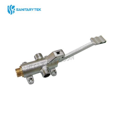 Self mixing pedal cold and hot water