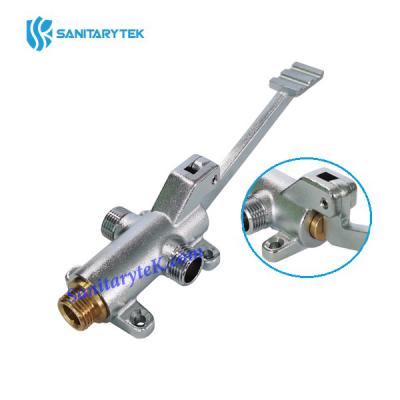 Self mixing pedal cold and hot water