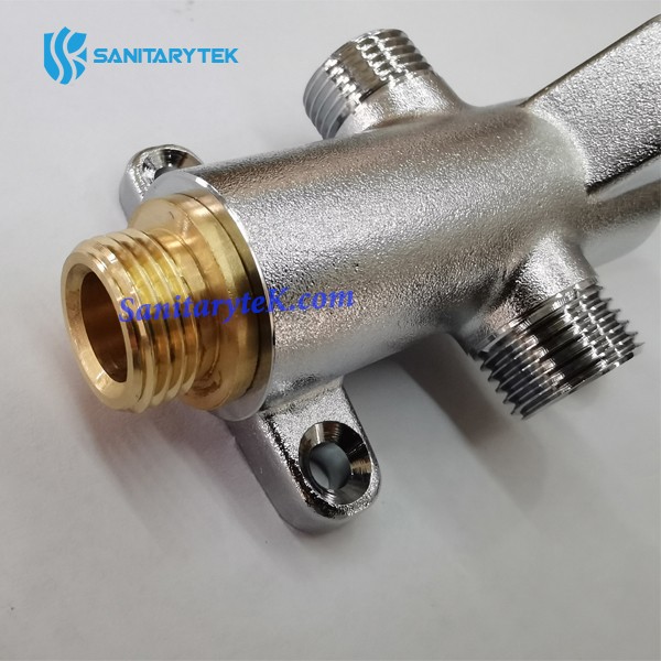 Self mixing pedal cold and hot water