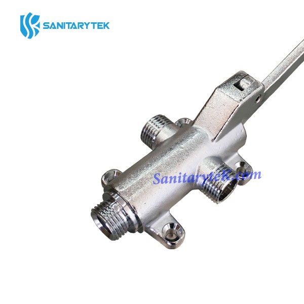 Single mixing pedal tap valve (cold & hot water)