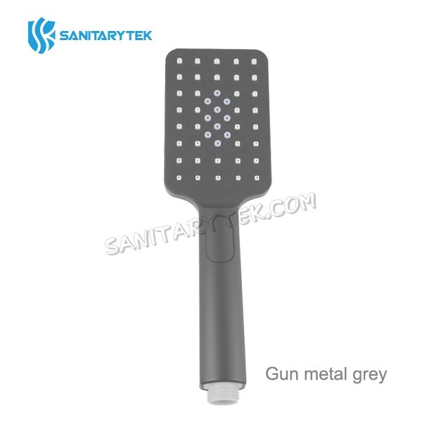 Square 3 functions chrome rainfall handheld shower