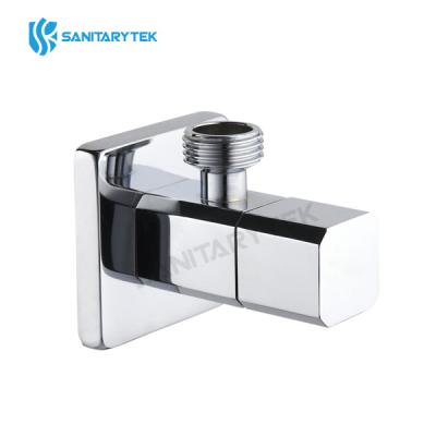 Square angle valve with rosette