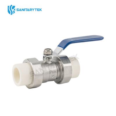Stainless steel ball valve with PPR connection