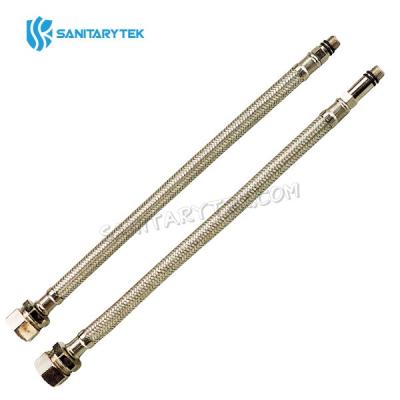 Stainless steel braided flexible tap tails pair (long, short)