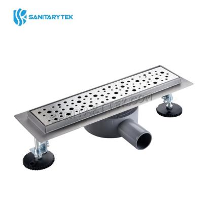 Stainless steel drop shower drain 360 degree rotating siphon