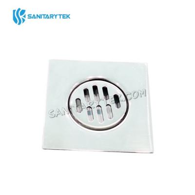 Stainless steel floor drain clean-out with grate cover