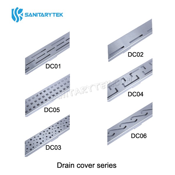 Stainless steel lines shower drain 360 degree rotating siphon
