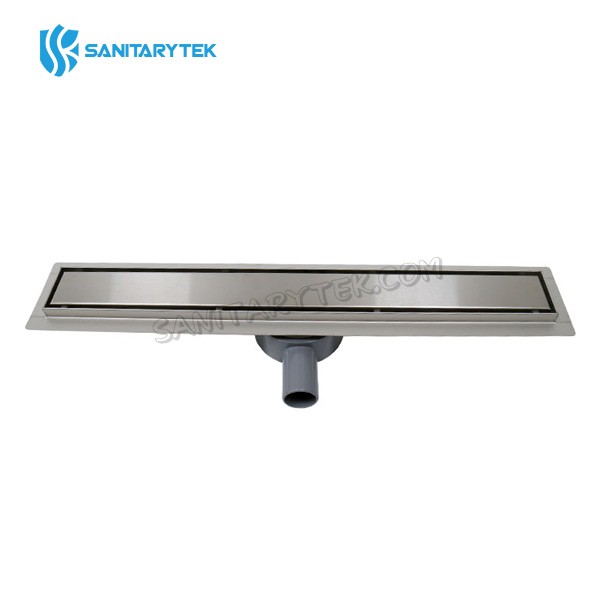 Stainless steel shower drain with 360 degree rotating siphon