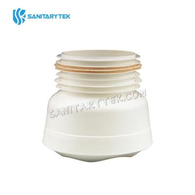 Straight WC toilet pan connector to 110mm soil pipe