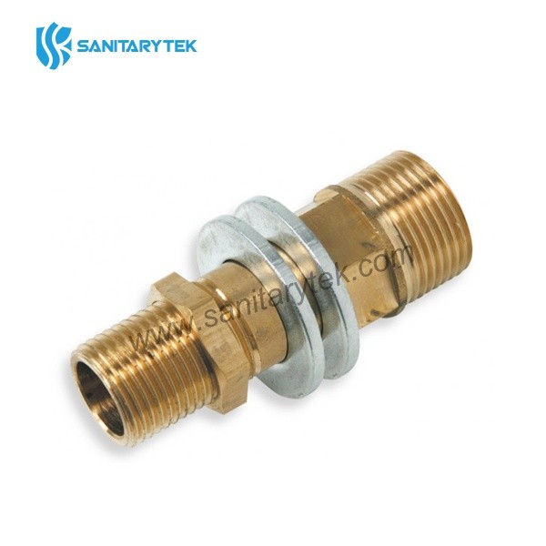 Straight flanged connector, Brass Extension for core housing - Image 3