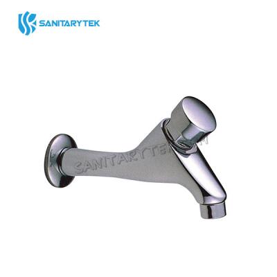 Time delay wall-mounted tap