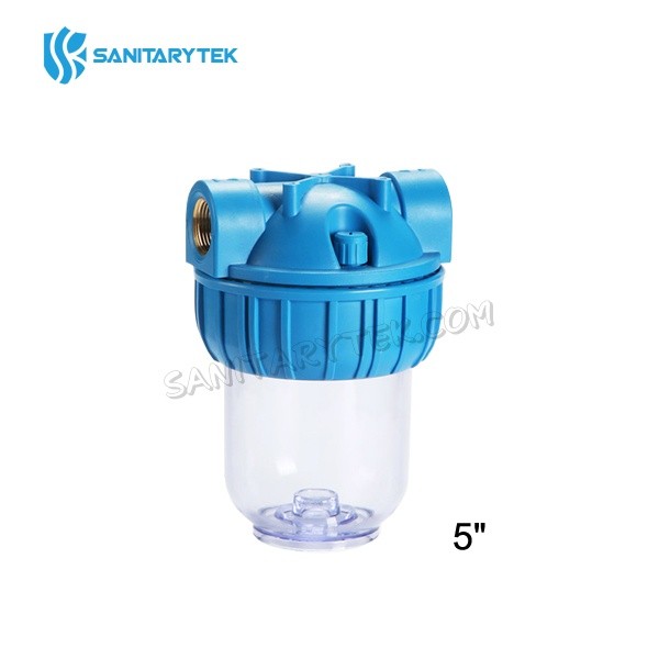Transparent water filter housing