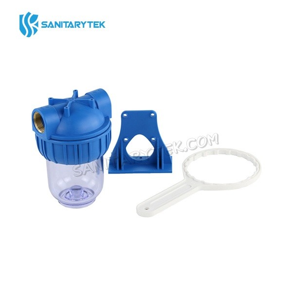 Transparent water filter housing