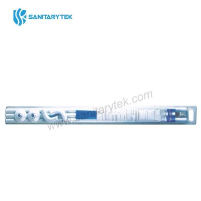 U-shaped aluminium shower curtain rod white