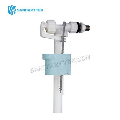 Universal side inlet cistern fill float valve