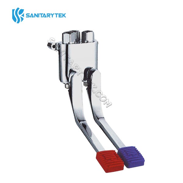 Wall mounted double pedal mixer