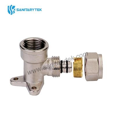 Wall plate female elbow fitting