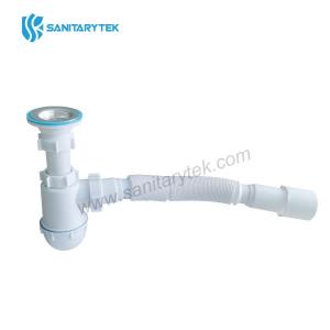 Wash-basin siphon extensible outlet
