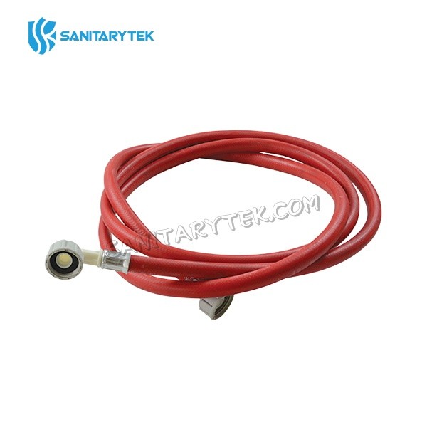 Washing machine inlet hose - straight/elbow (grey)