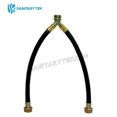 Washing machine mixer hose black rubber