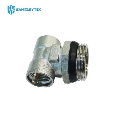 Adjustable manifold end piece, with self-sealing