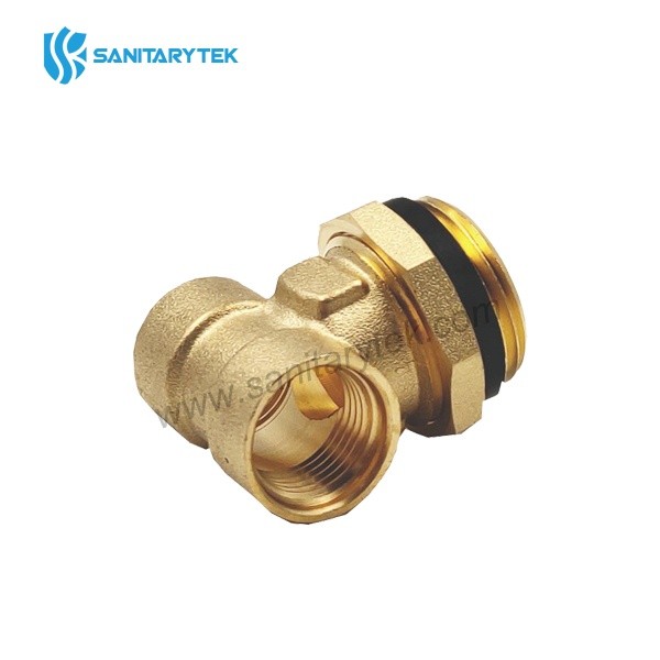 Adjustable manifold end piece, with self-sealing