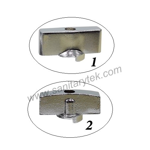 Angle ball valve, polished, chrome plated - Image 3