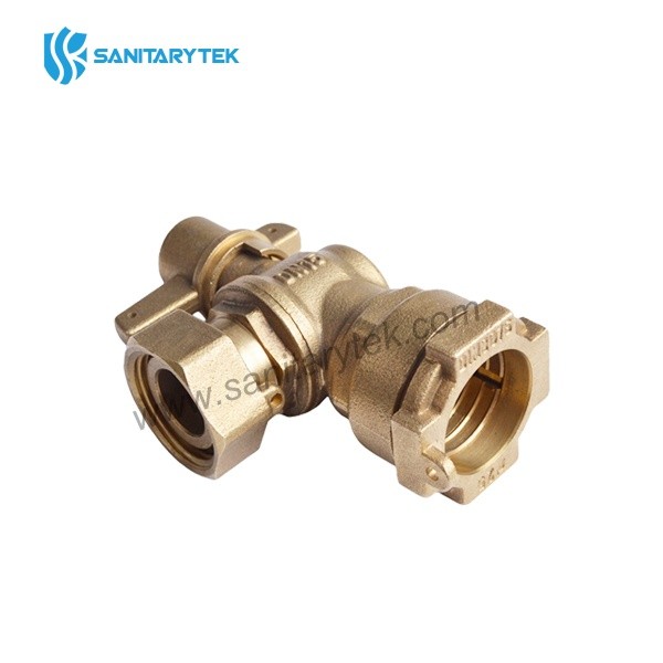 Angle lockable ball valve (for HDPE pipe) for water meter - Image 3