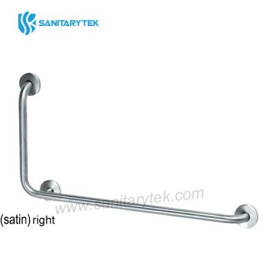 90º Angled grab bar, stainless steel