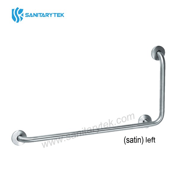 90º Angled grab bar, stainless steel